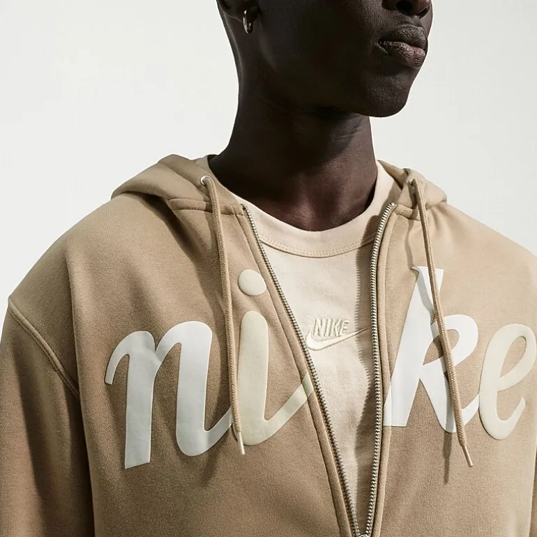 Nike Mens Long Sleeve Fleece Zipper Active Hoodie
