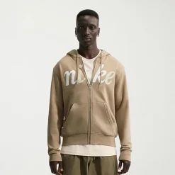 Nike Mens Long Sleeve Fleece Zipper Active Hoodie