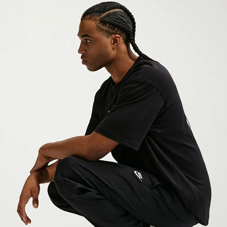 Nike Mens Tapered Mid Rise Relaxed Fit Active Pull-On Pant