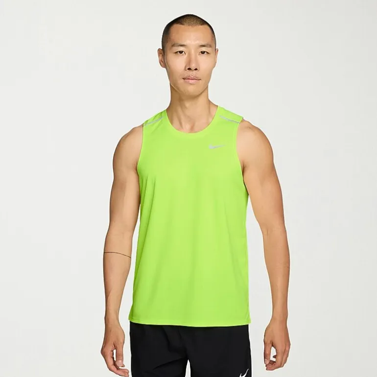 Nike Miler Uv Dri Fit Mens Crew Neck Sleeveless Active Tank Top