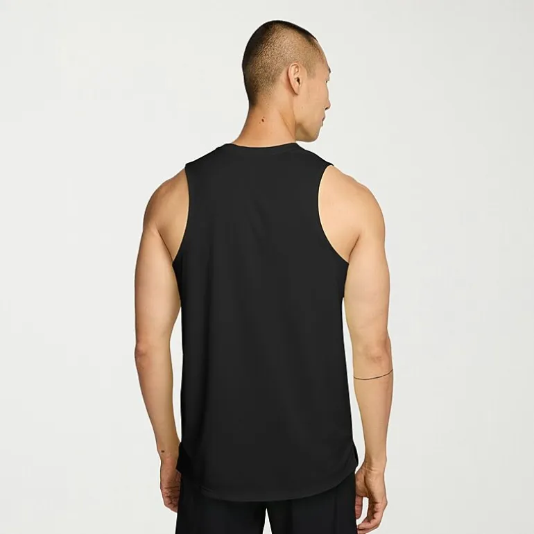 Nike Miler Uv Dri Fit Mens Crew Neck Sleeveless Active Tank Top