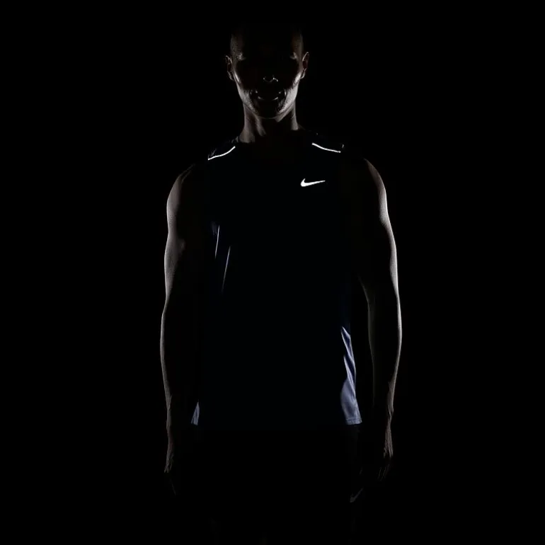 Nike Miler Uv Dri Fit Mens Crew Neck Sleeveless Active Tank Top