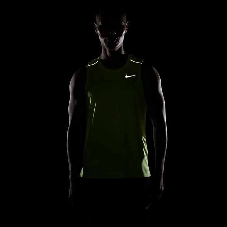 Nike Miler Uv Dri Fit Mens Crew Neck Sleeveless Active Tank Top