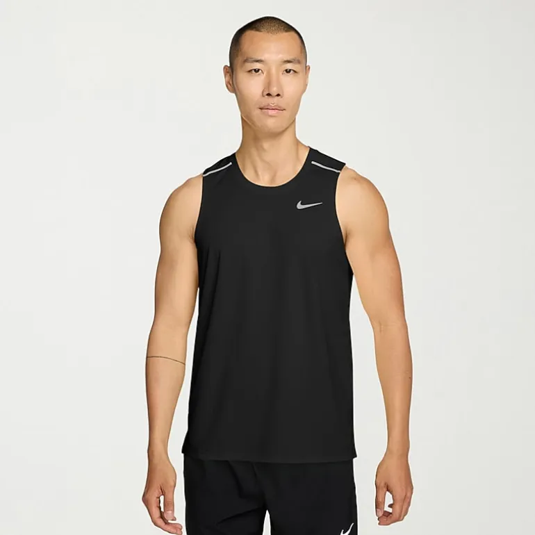 Nike Miler Uv Dri Fit Mens Crew Neck Sleeveless Active Tank Top