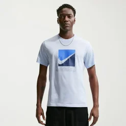 Nike Swoosh Mens Crew Neck Short Sleeve Classic Fit Graphic T-Shirt