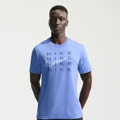 Nike Swoosh Mens Crew Neck Short Sleeve Classic Fit Graphic T-Shirt