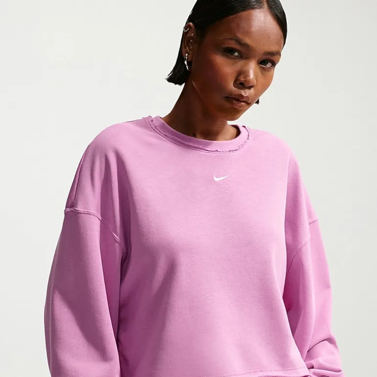 Nike Womens Crew Neck Long Sleeve Embroidered Sweatshirt