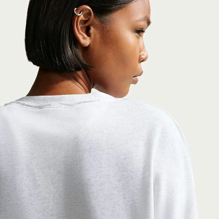 Nike Womens Crew Neck Long Sleeve Embroidered Sweatshirt