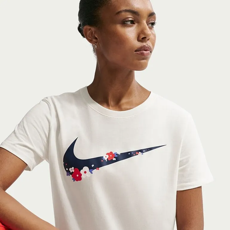 Nike Womens Crew Neck Short Sleeve Active T-Shirt