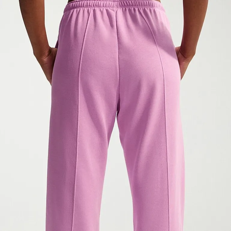 Nike Womens Drawstring Waist Lightweight Straight Mid Rise Loose Fit Sweatpant