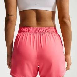 Nike Womens 3" Mid Rise Moisture Wicking Drawstring Waist Quick Dry Running Short