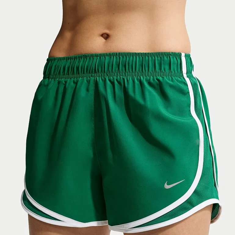 Nike Womens 3" Mid Rise Moisture Wicking Drawstring Waist Quick Dry Running Short