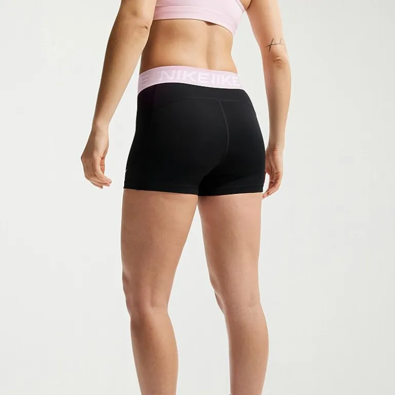 Nike Womens 3" Mid Rise Stretch Fabric Moisture Wicking Quick Dry Bike Short