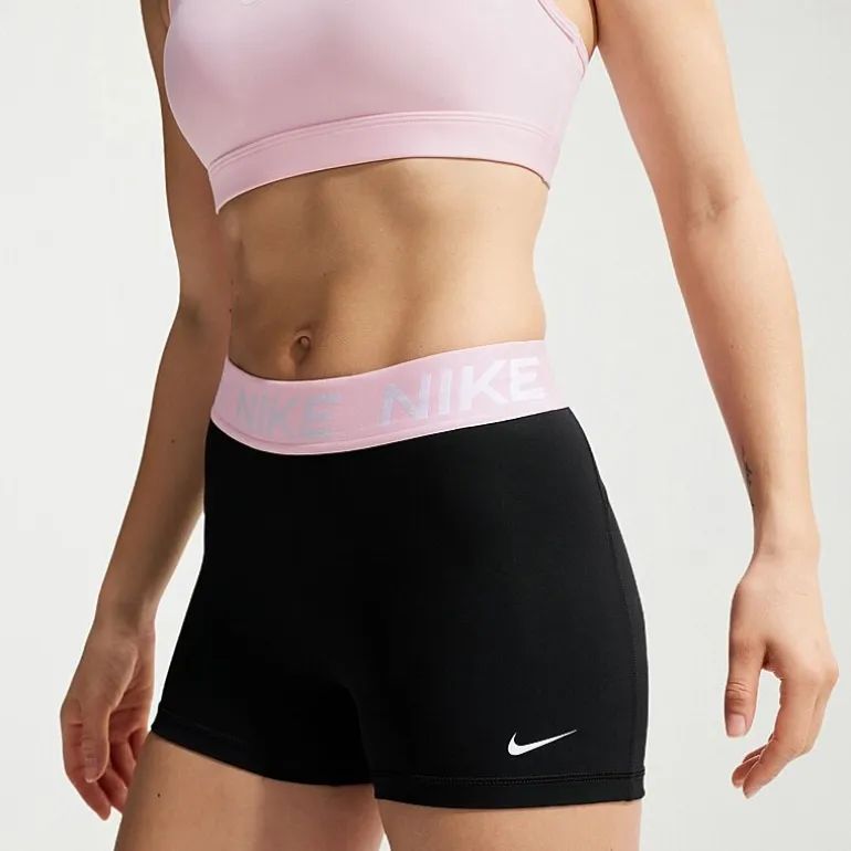 Nike Womens 3" Mid Rise Stretch Fabric Moisture Wicking Quick Dry Bike Short