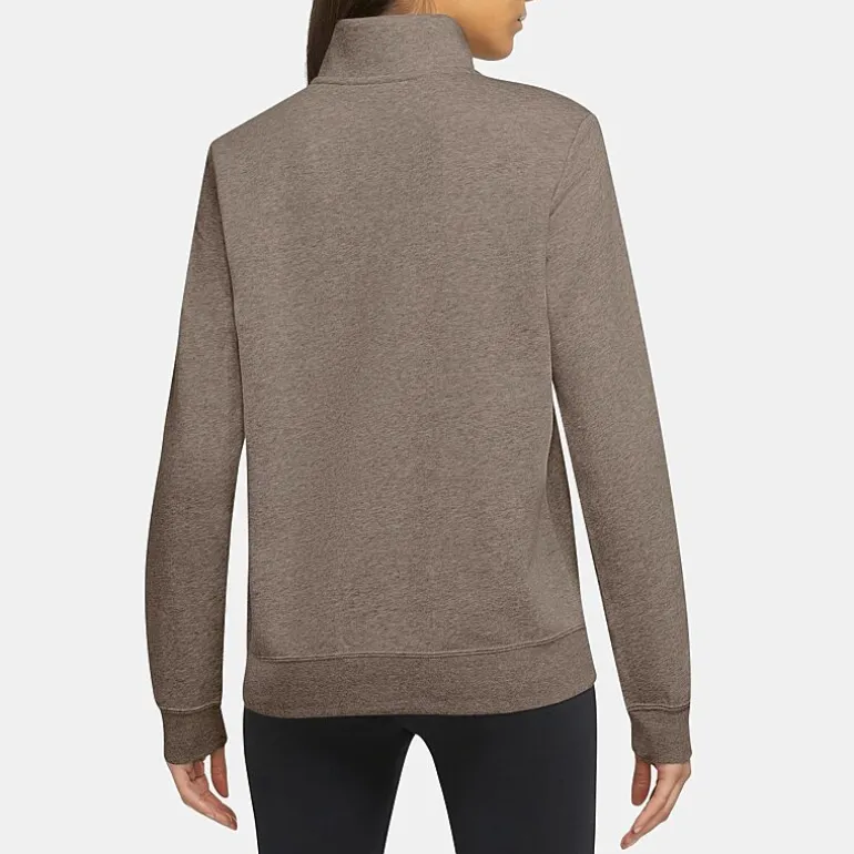 Nike Womens Mock Neck Long Sleeve Active Quarter-Zip Pullover