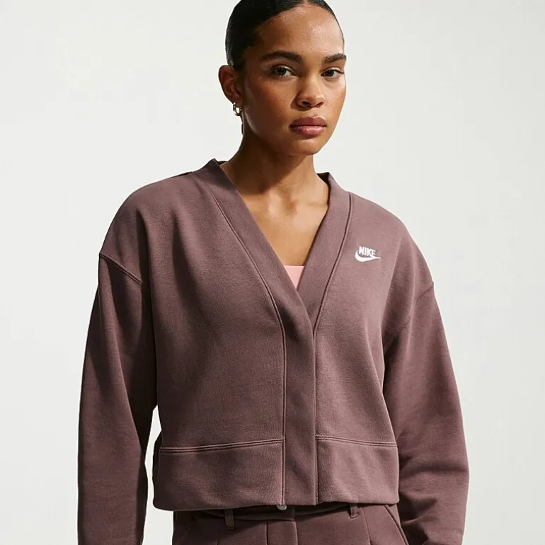 Nike Womens V Neck Long Sleeve Cardigan