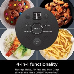 Ninja Crispi 4-in-1 Portable Glass Air Fryer Cooking System