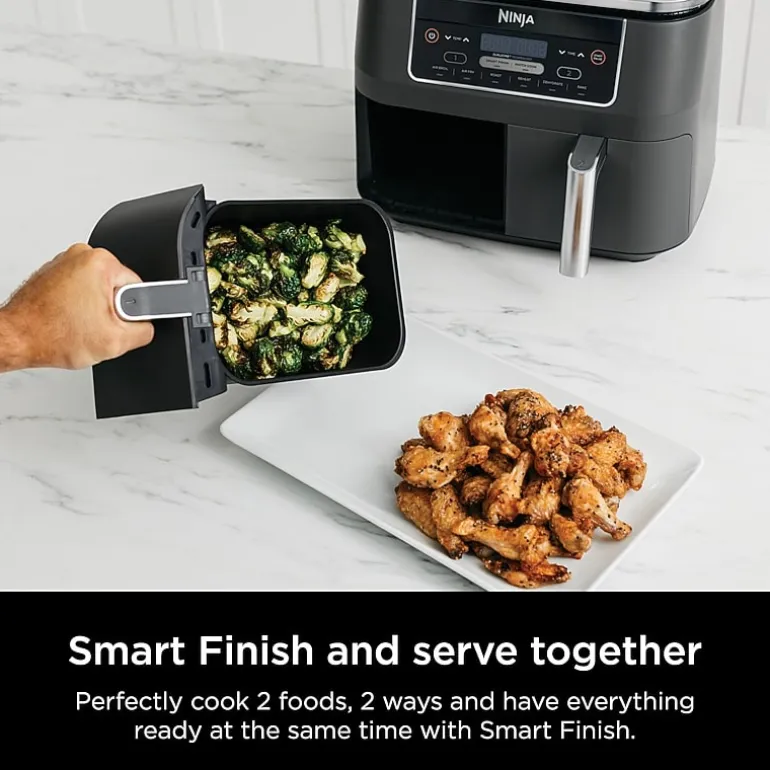 Ninja Foodi 6-in-1 8 Quart 2-Basket Air Fryer with DualZone Technology