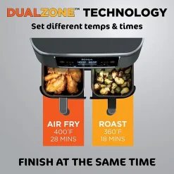Ninja Foodi 6-in-1 8 Quart 2-Basket Air Fryer with DualZone Technology