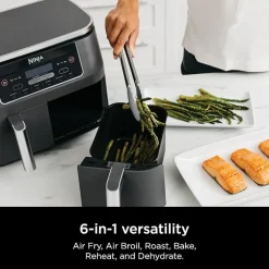 Ninja Foodi 6-in-1 8 Quart 2-Basket Air Fryer with DualZone Technology