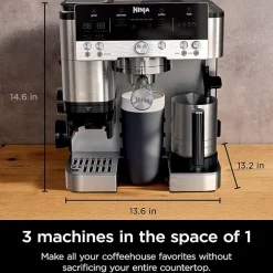 Ninja Luxe Café Premier Series 3-in-1 Espresso, Coffee and Cold Brew Machine
