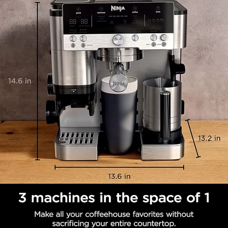 Ninja Luxe Café Premier Series 3-in-1 Espresso, Coffee and Cold Brew Machine