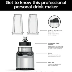 Ninja Nutri-Blender Pro with Auto-iQ Personal Blender