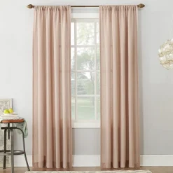 No 918 Amalfi Rod Pocket Sheer Single Curtain Panel