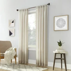 No 918 Amalfi Rod Pocket Sheer Single Curtain Panel