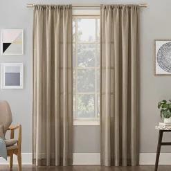 No 918 Amalfi Rod Pocket Sheer Single Curtain Panel