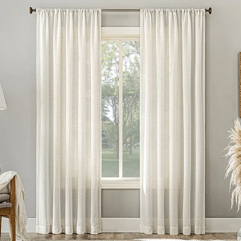 No 918 Amalfi Rod Pocket Sheer Single Curtain Panel