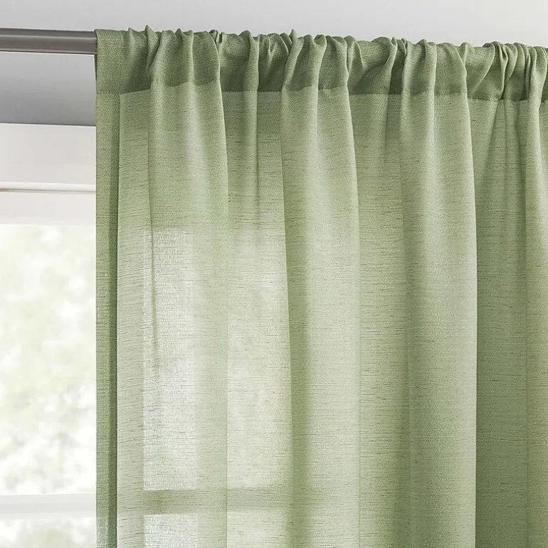 No 918 Amalfi Rod Pocket Sheer Single Curtain Panel