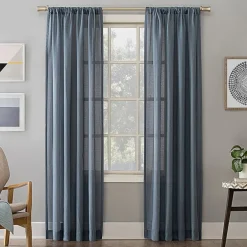 No 918 Amalfi Rod Pocket Sheer Single Curtain Panel