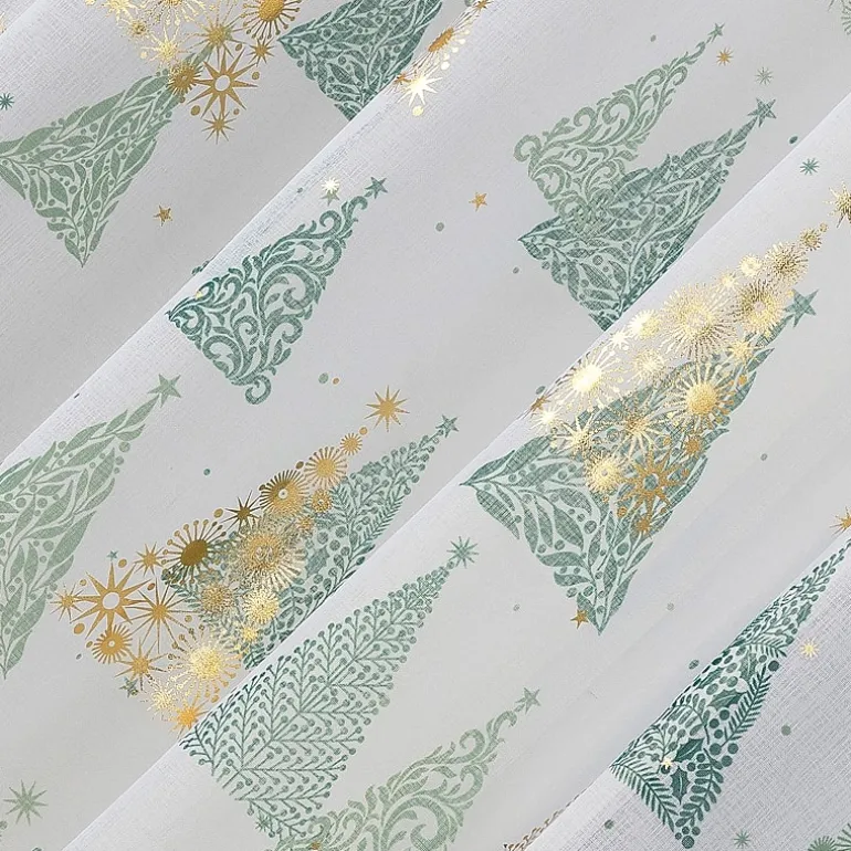 No 918 Balsam Rod Pocket Embellished Sheer Single Curtain Panel