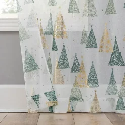 No 918 Balsam Rod Pocket Embellished Sheer Single Curtain Panel