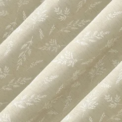 No 918 Briarwood Delicate Leaf Textured Rod Pocket Light-Filtering Single Curtain Panel
