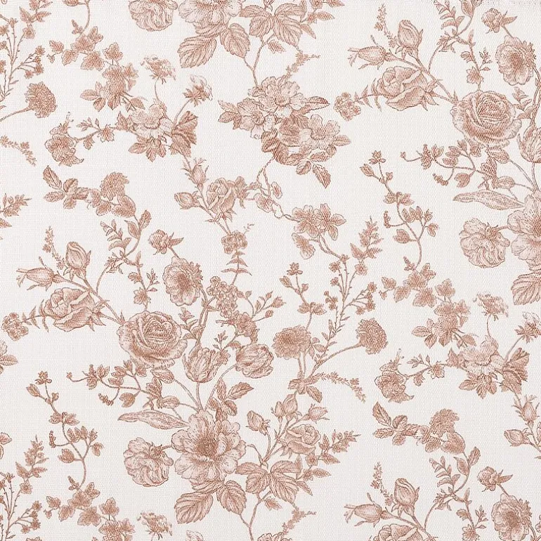 No 918 Elara Tonal Botanical 2-pc. Rod Pocket Window Tier
