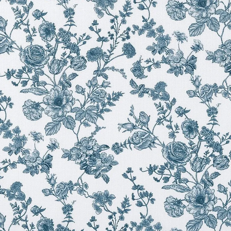 No 918 Elara Tonal Botanical Rod Pocket Tailored Valance