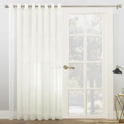 No 918 Emily Patio Sheer Grommet Top Single Patio Door Curtain