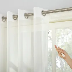 No 918 Emily Patio Sheer Grommet Top Single Patio Door Curtain