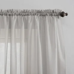 No 918 Emily Rod Pocket Sheer Single Curtain Panel