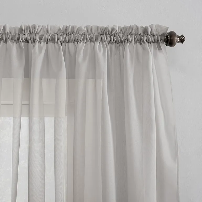 No 918 Emily Rod Pocket Sheer Single Curtain Panel