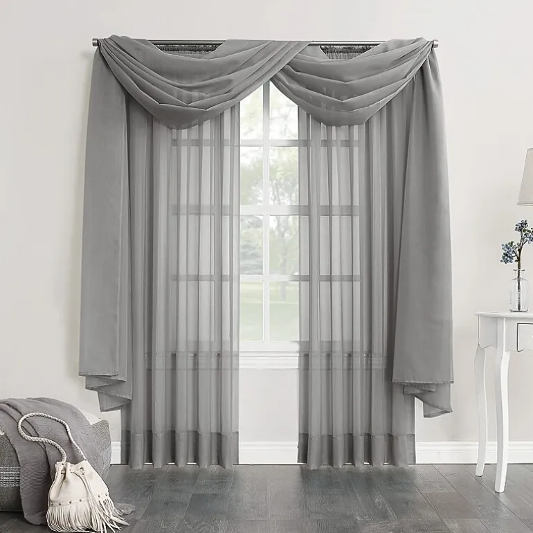No 918 Emily Rod Pocket Sheer Single Curtain Panel