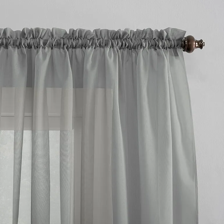 No 918 Emily Rod Pocket Sheer Single Curtain Panel