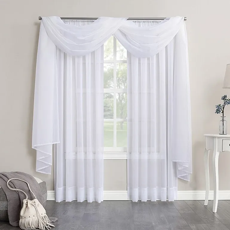 No 918 Emily Rod Pocket Sheer Single Curtain Panel