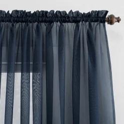 No 918 Emily Rod Pocket Sheer Single Curtain Panel