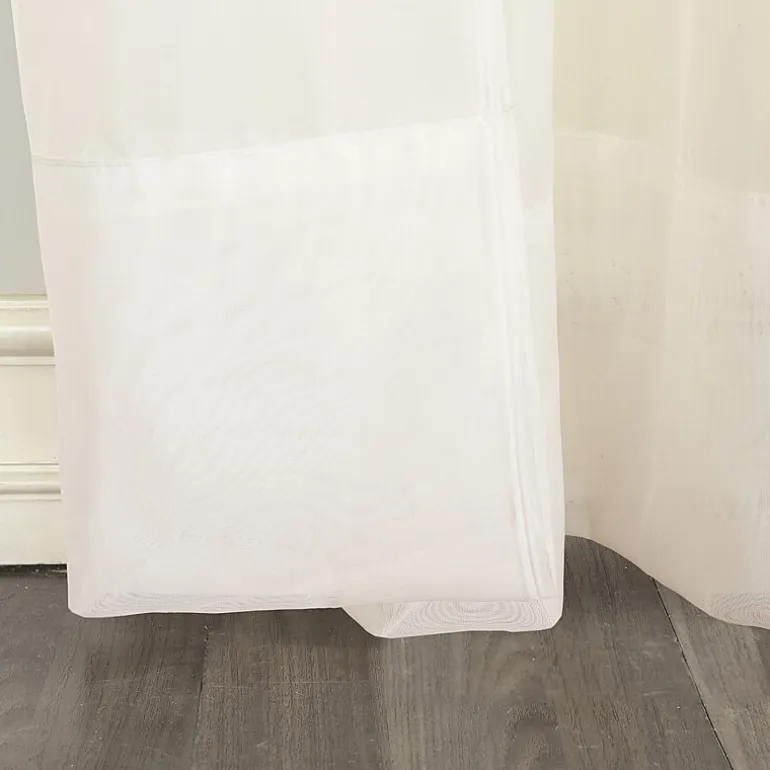 No 918 Emily Rod Pocket Sheer Single Curtain Panel
