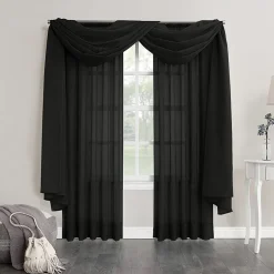 No 918 Emily Rod Pocket Sheer Single Curtain Panel