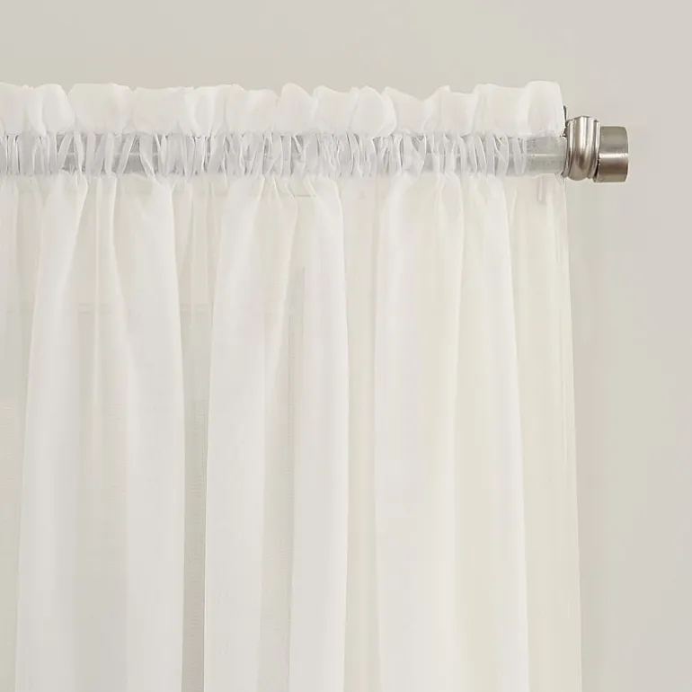 No 918 Emily Rod Pocket Sheer Single Curtain Panel