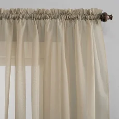 No 918 Emily Rod Pocket Sheer Single Curtain Panel